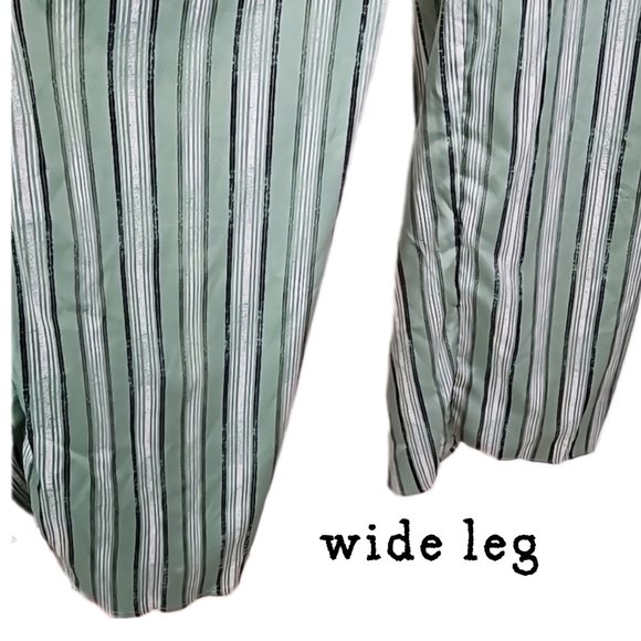 Band of Gypsies Striped Green Jumpsuit - Picture 4 of 8